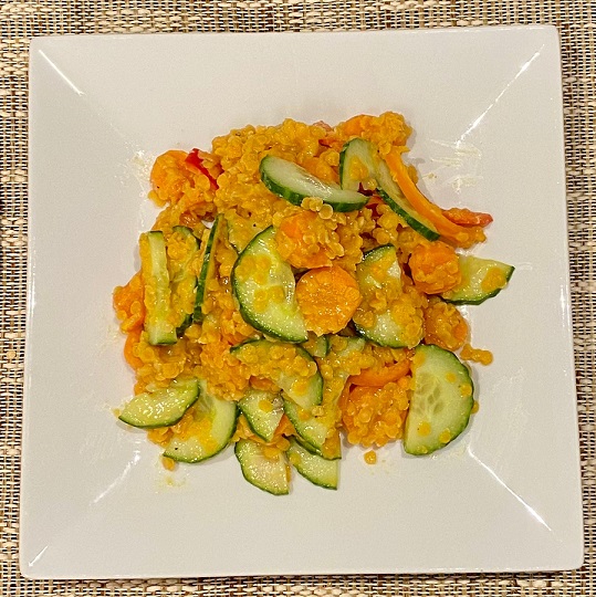 Gemüse-Linsen-Salat
