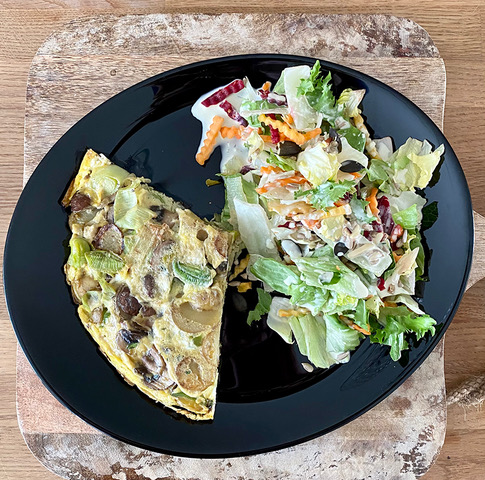 Pilz Lauch Frittata