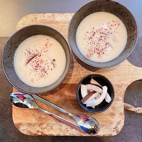 Kohlrabi Kokossuppe