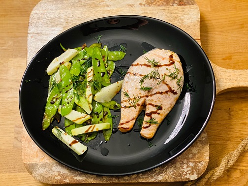 Lachs mit Ofengemüse