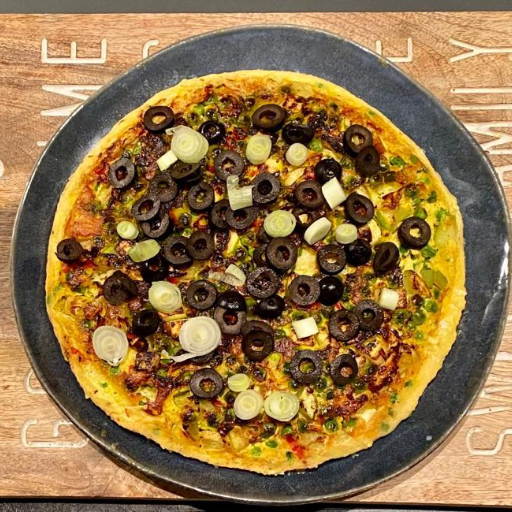 Gemüse Frittata mit Oliven